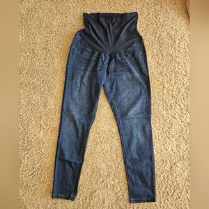 Indigo Blue skinny stretch maternity jeans XL